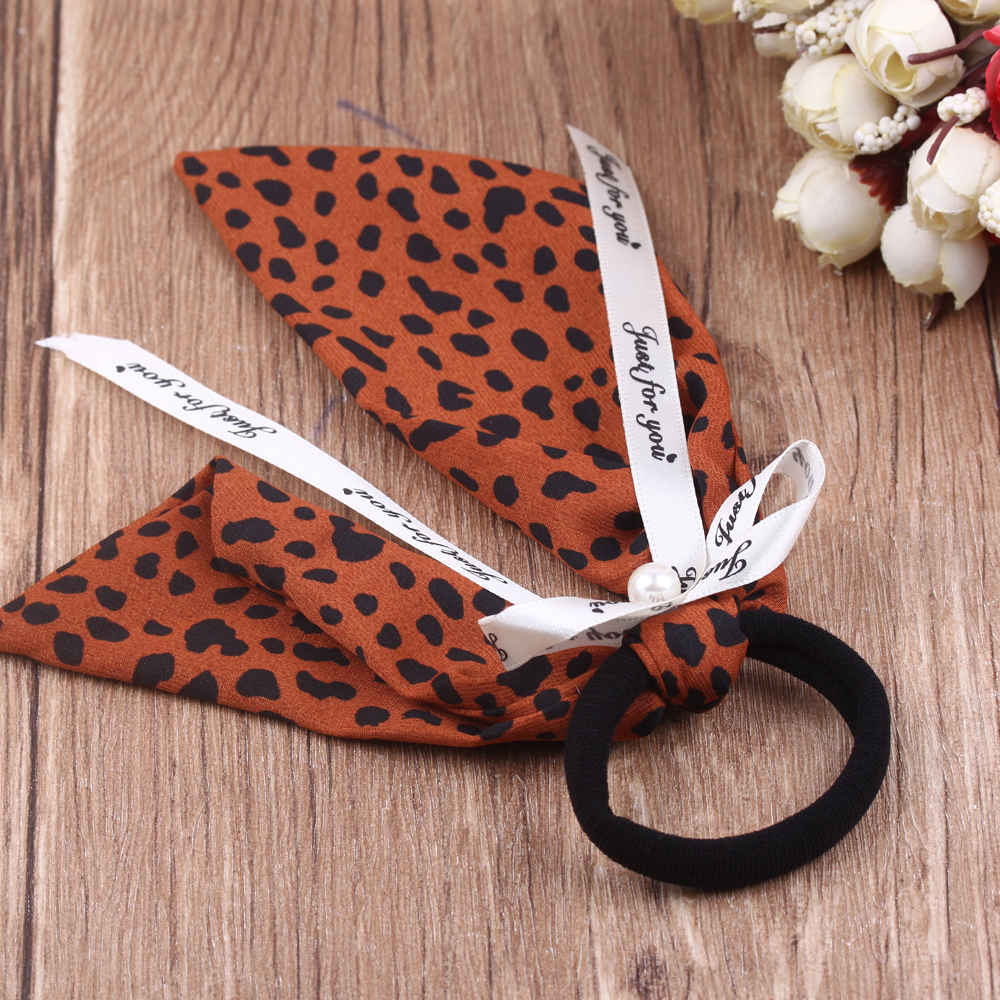 5-yuan store accessories: Floral hair ties, ribbon-like ponytails, super ethereal hair ties, women's ponytails, summer hair bands, sweet hair accessories Specification image