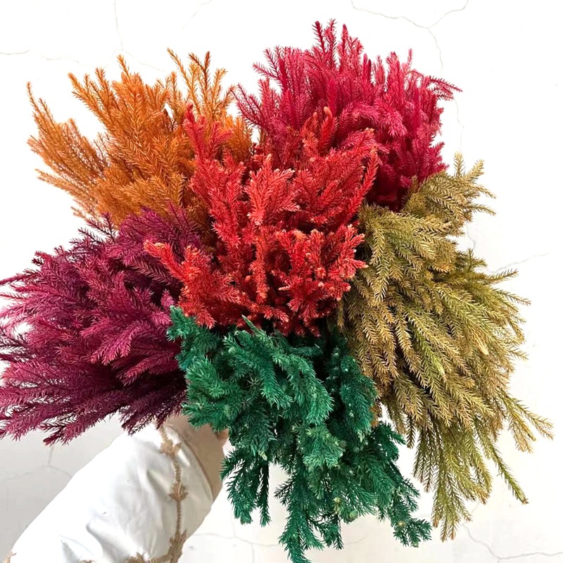 Factory direct sales of natural plant preserved fresh flowers, rose with grass, stone pine flower arrangement handicrafts, and grass for floating bottles