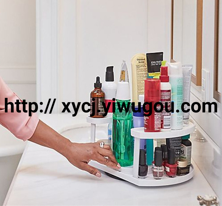 Cross-border kitchen and bathroom rotating storage rack, rotating rack, multi-layer kitchen seasoning rack, cosmetics storage rack Application Scenario
