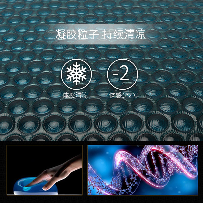 Summer cool gel pillow, memory pillow, slow rebound memory foam bread pillow core, bamboo charcoal gel bread pillow details Picture