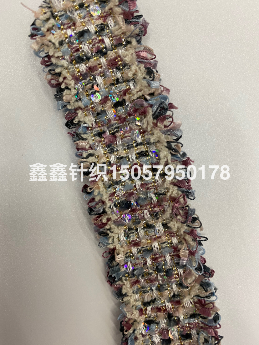 Sequined webbing lace in color, 3 cm wide, factory direct sales Application Scenario