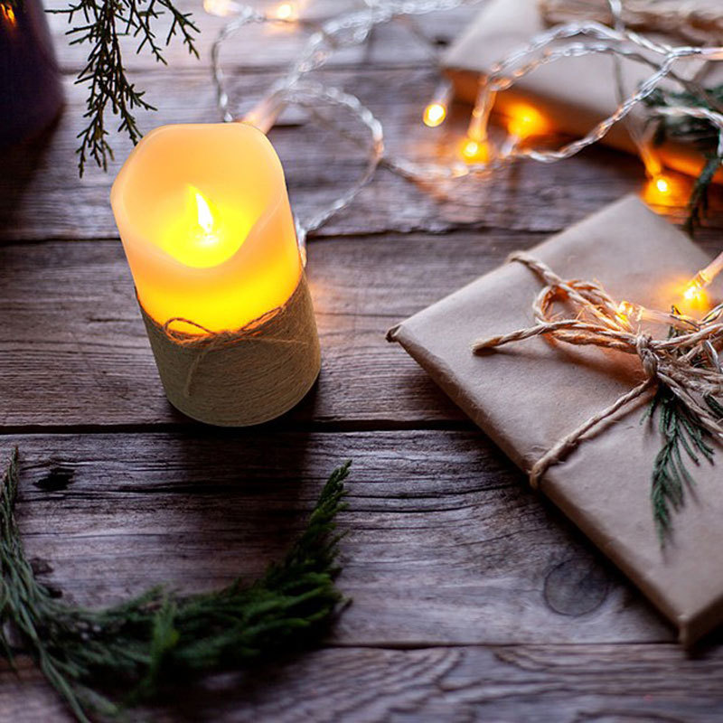 Three-piece set of simulated swinging flame led candles, remote control electronic candles, decorative handicrafts and ornaments Application Scenario