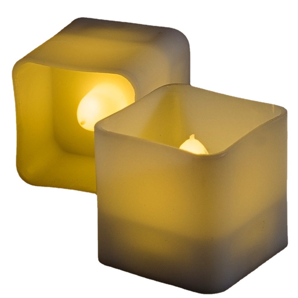 Square candles, holiday party led candle lights, plastic light-emitting electronic candles Application Scenario