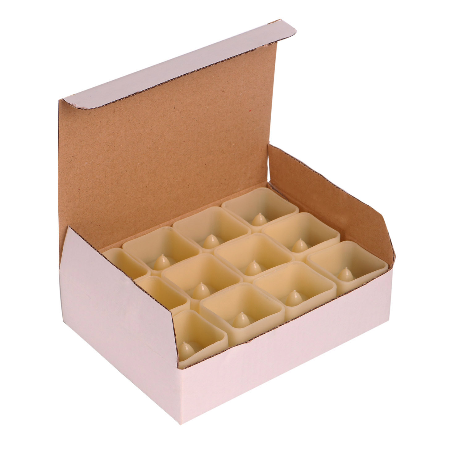 Square candles, holiday party led candle lights, plastic light-emitting electronic candles Specification image