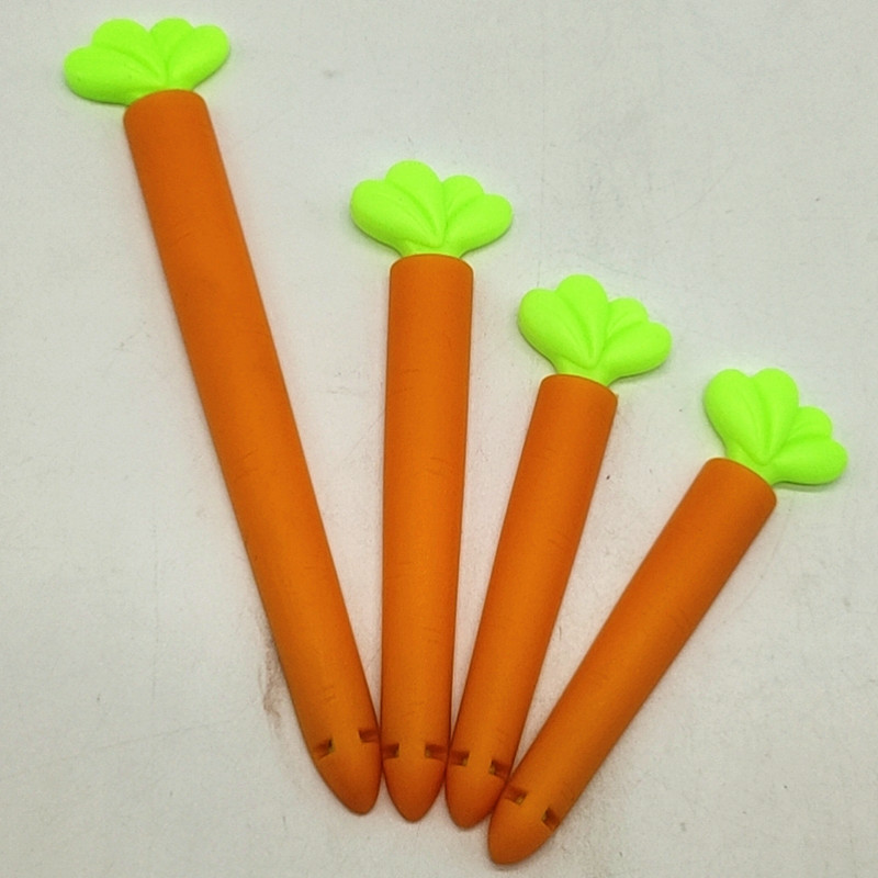 Sunshine Department Store Cartoon Carrot Sealing Clip, 6 pieces of large, medium and small household moisture-proof and fresh-keeping clips in sealed bags details Picture