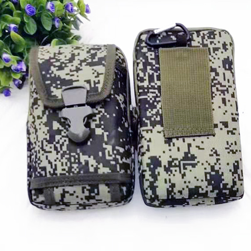 L2213 Camouflage bull head buckle large waist bag, multi-functional mobile phone bag, men's waist bag, hanging bag, Yiwu, diverse Application Scenario