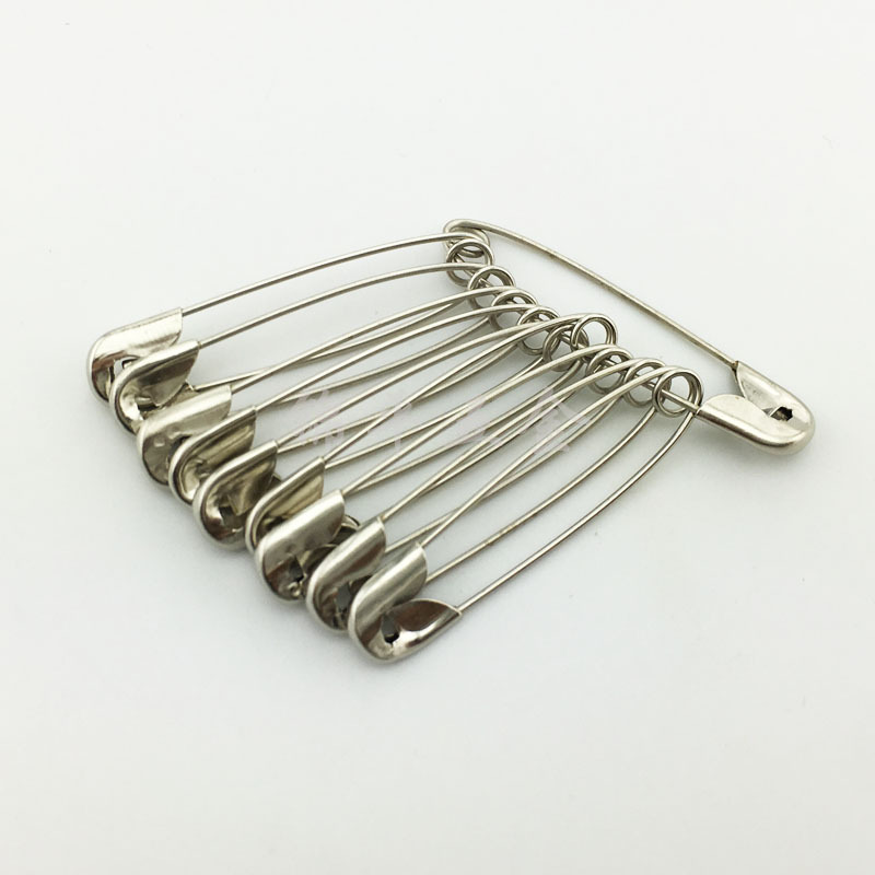 厂家直销 防锈亮镍色安全别针 婚庆礼服保险别针 号码簿扣针详情图3