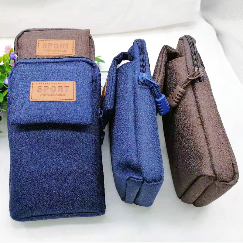 L2223 Premium Fashion Flip-top Large waist Bag, multi-functional mobile phone bag, men's waist bag, hanging bag, Yiwu, Diverse Specification image