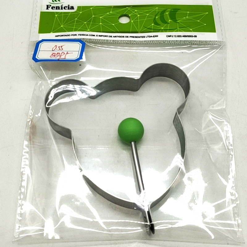 阳光百货袋装煎蛋模具可爱小熊形状家用创意不锈钢不沾锅煎蛋模具