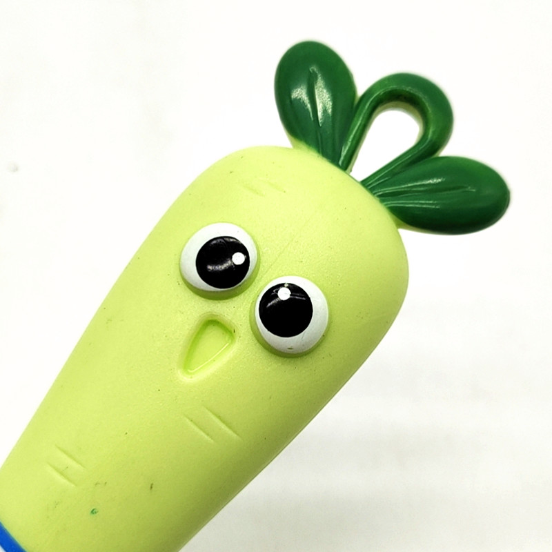 Sunshine Department Store's creative cartoon carrot soup spoon, rice spoon, household soup spoon, tableware, plastic handle, hanging spoon Specification image