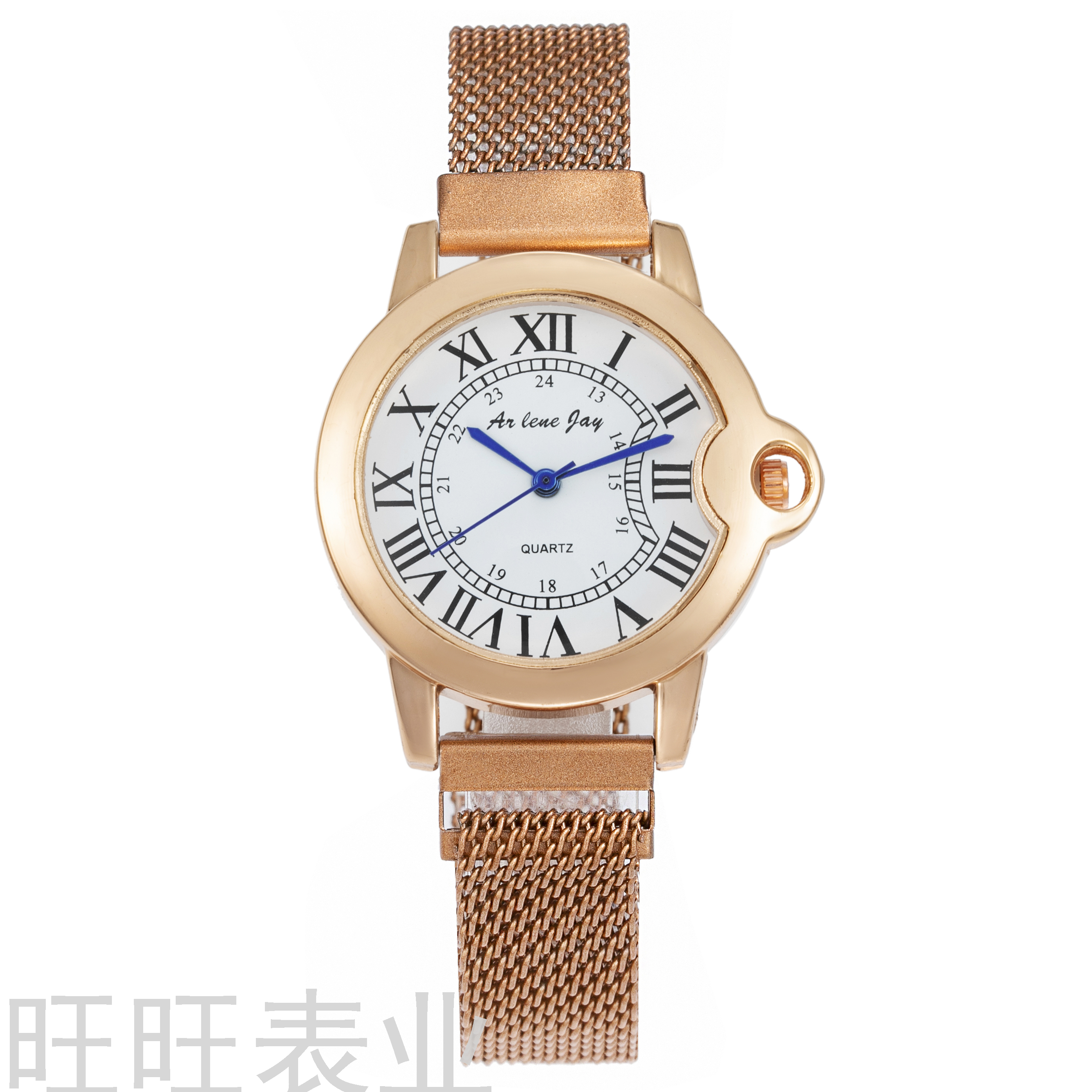 Cross-border explosion women's watch quartz watch, iron strap, Roman literal classic fashion trend watch