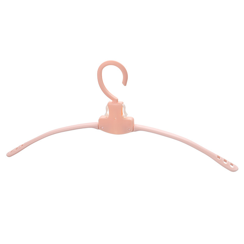 Anti-slip magic plastic foldable clothes rack for travel and business trips, portable travel clothes drying rack and hanging clothes hanger Item Picture