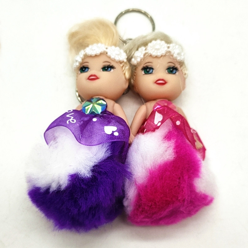 Sunshine Department Store's cute pendants, doll keychains, Barbie doll bags, pendants, cartoon plush toys and accessories details Picture
