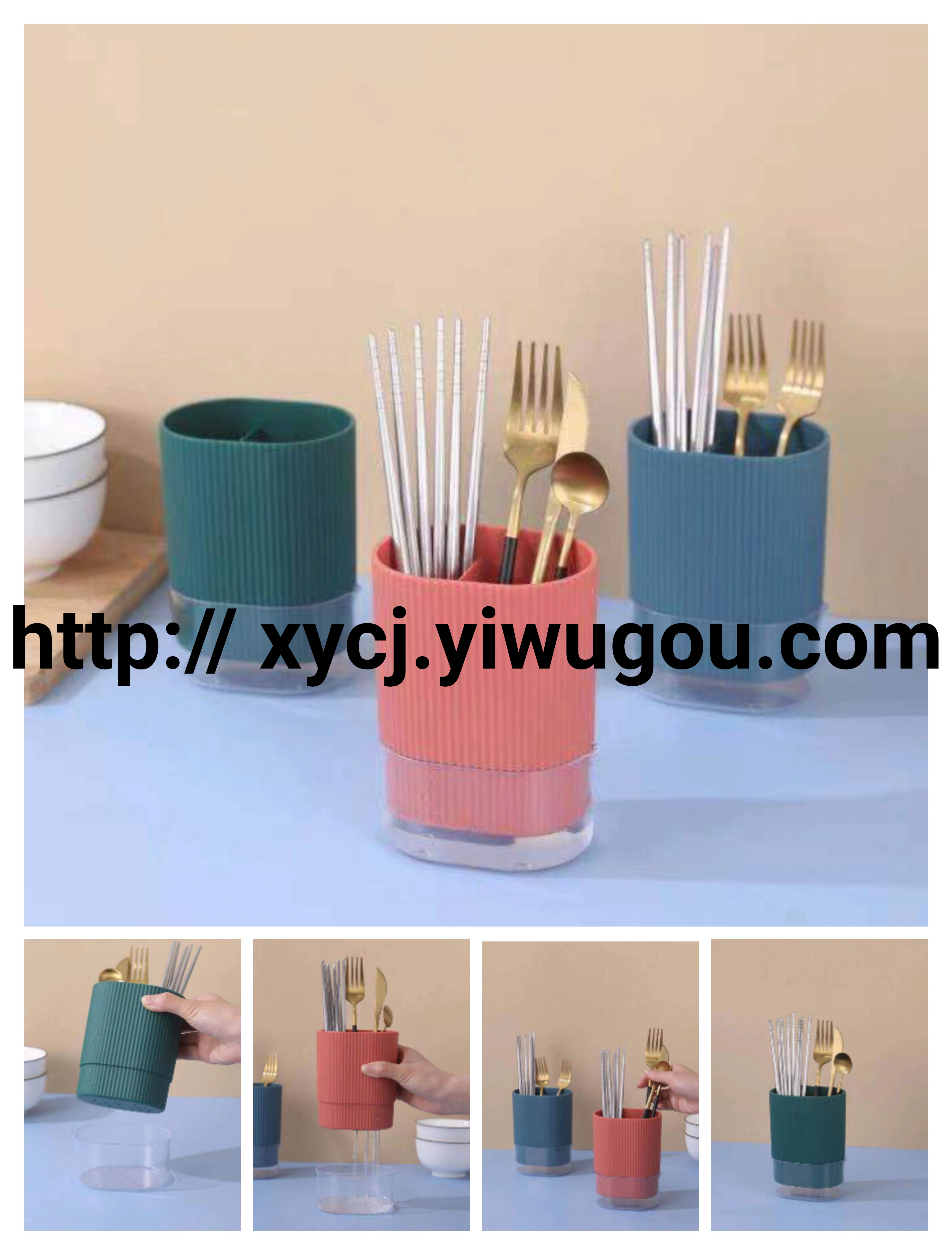 Nordic chopsticks basket ceramic chopsticks container storage rack Drain kitchen spoon storage box bucket chopsticks cage household thumbnail