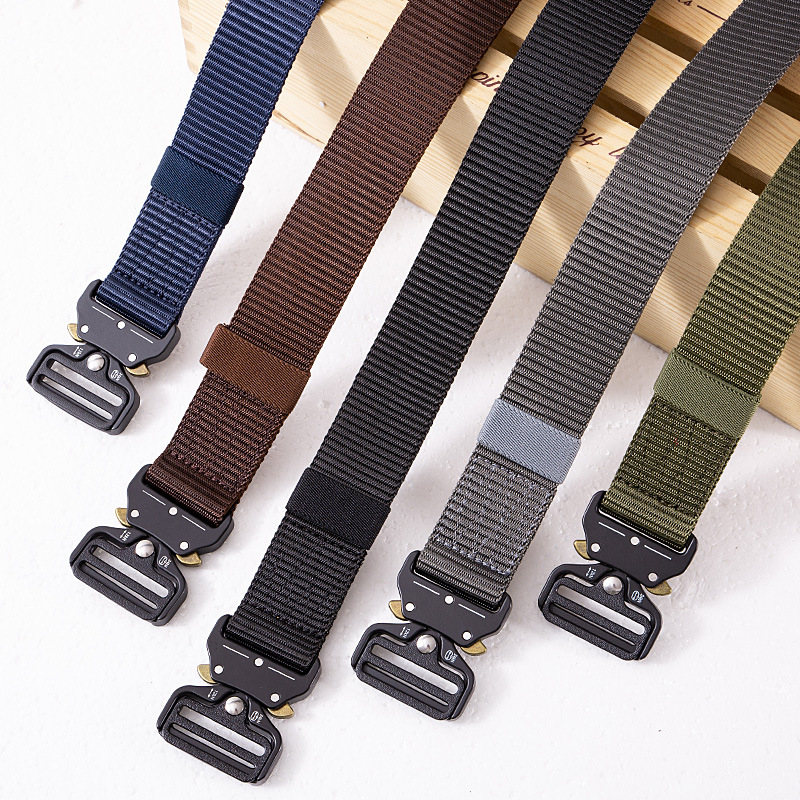 Cobra buckle belt Men's belt hipster denim overalls canvas special forces outdoor nylon straps