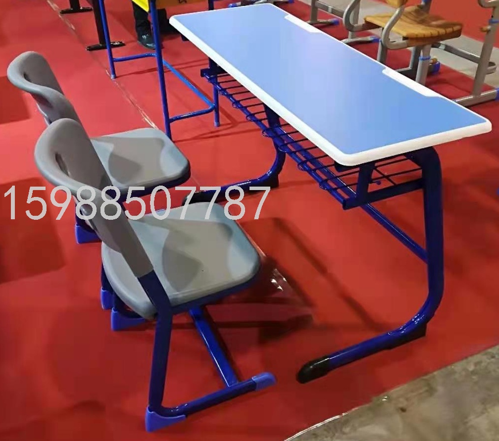 学生课桌椅双人培训班辅导班学校课桌椅套装定制批发儿童学习桌