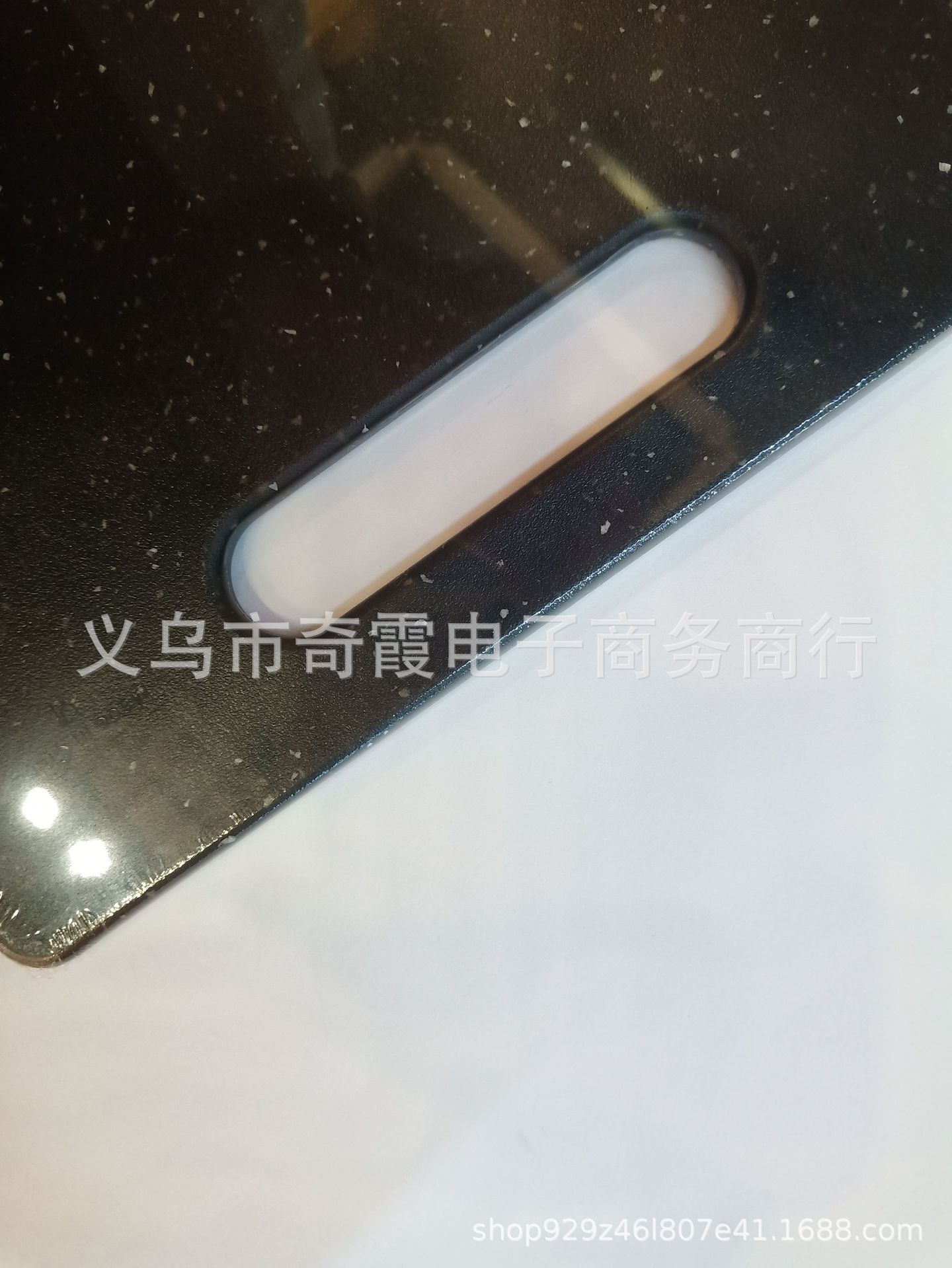 Plastic cutting board, marble-patterned black plastic cutting board, cutting board, fruit board Item Picture