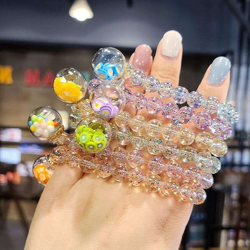 Wholesale of 2022 children's bracelets, princess bracelets, sand balls, baby jewelry, toys, and festival gifts for little girls details Picture