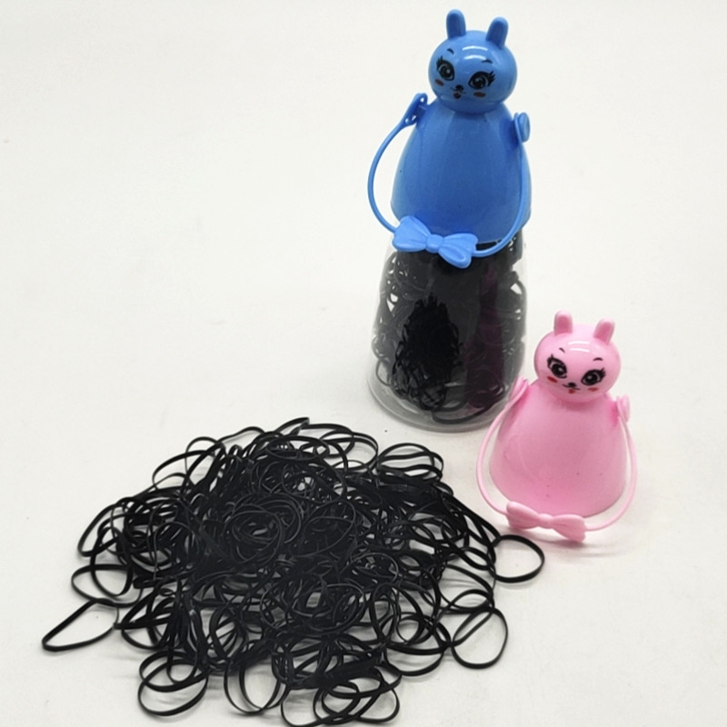 Sunshine Department Store Korean candy Salad, continuous hair tie, colorful elastic black hair tie, hair band, disposable rubber band Application Scenario