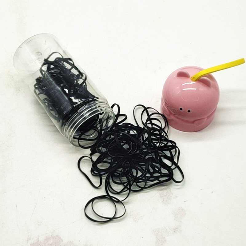 Sunshine Department Store Korean candy Salad, continuous hair tie, colorful elastic black hair tie, hair band, disposable rubber band Application Scenario