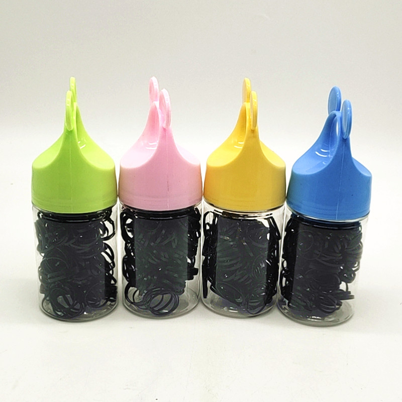 Sunshine Department Store Korean candy Salad, continuous hair tie, colorful elastic black hair tie, hair band, disposable rubber band details Picture