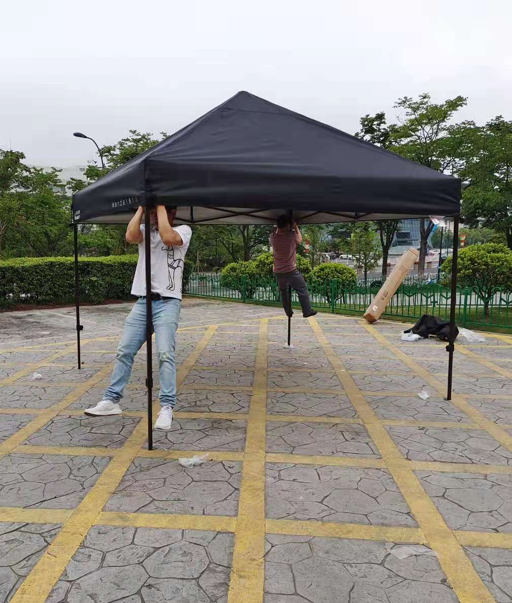 Tail goods luxury reinforced outdoor stalls with tents awning awning rainproof four-legged folding awning