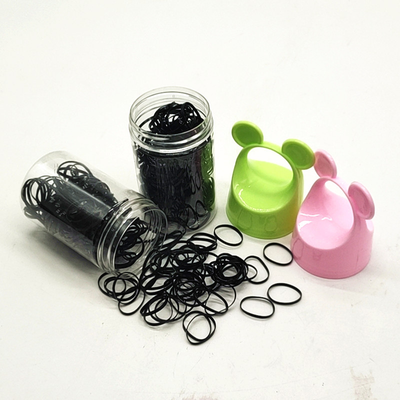 Sunshine Department Store Korean candy Salad, continuous hair tie, colorful elastic black hair tie, hair band, disposable rubber band Application Scenario