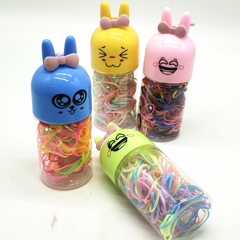 Sunshine Department Store's Korean candy-colored strong stretch can hair tie, colorful elastic hair band, disposable rubber band details Picture