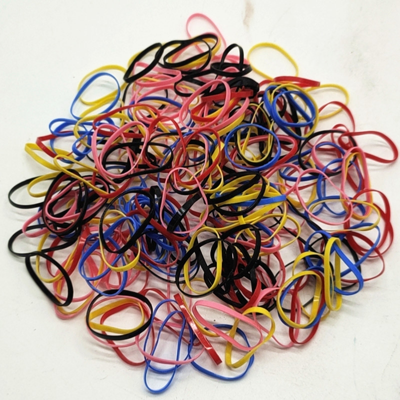Sunshine Department Store's cute and portable disposable rubber band women's hair tie, Korean-style hair tie, and colorful hair tie Application Scenario