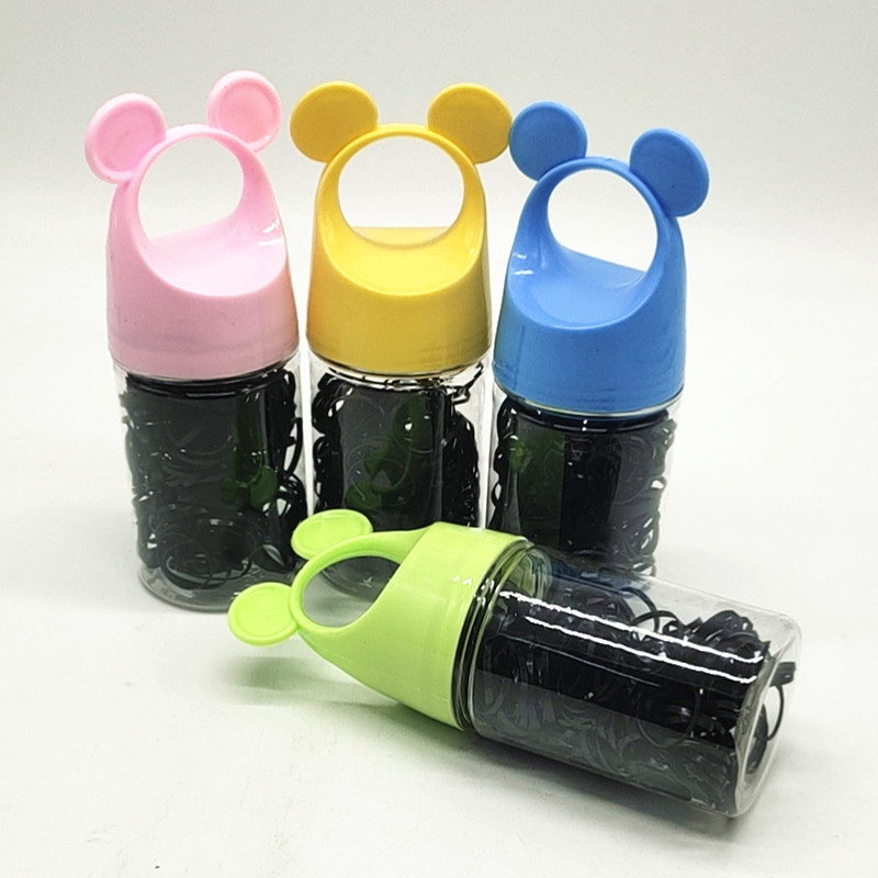 Sunshine Department Store Korean candy Salad, continuous hair tie, colorful elastic black hair tie, hair band, disposable rubber band