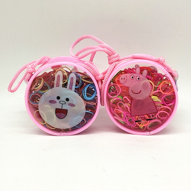 Sunshine Department Store Hair band, hair tie, hanging rope, round bag, colorful rubber band wholesale, children's universal elastic hair band