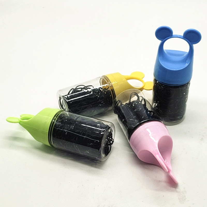 Sunshine Department Store Korean candy Salad, continuous hair tie, colorful elastic black hair tie, hair band, disposable rubber band Specification image
