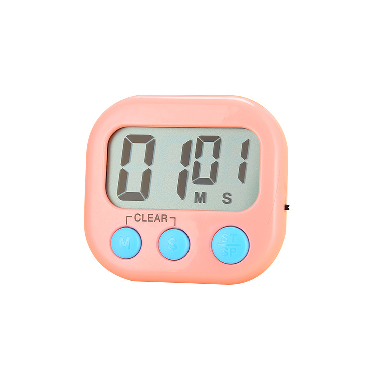 Kitchen electronic timer manufacturer wholesale cross-border high-quality student countdown alarm clock English version digital timer Item Picture