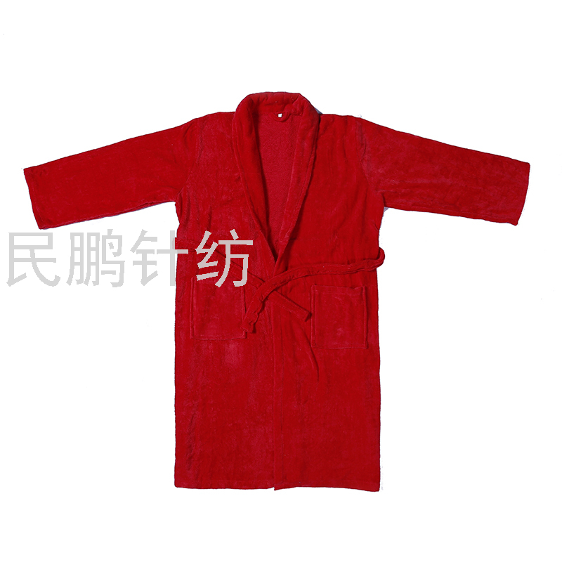 酒店浴袍五星级男士女浴衣纯棉毛巾料睡袍长款情侣全棉吸水速干