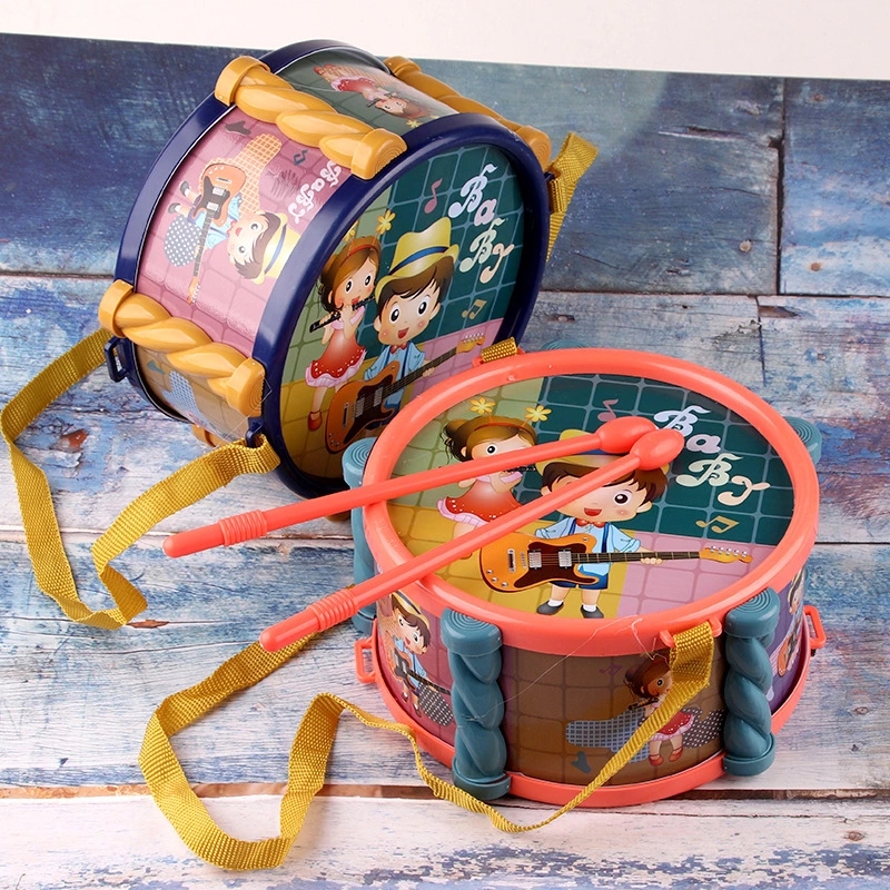 New children's drumming toys, sound-producing musical instrument toys, early education and intelligence hand-beaten small drum toys wholesale stalls are selling well Item Picture