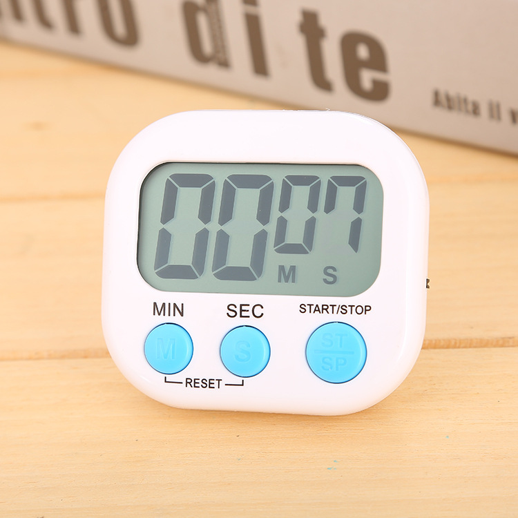 Kitchen electronic timer manufacturer wholesale cross-border high-quality student countdown alarm clock English version digital timer details Picture
