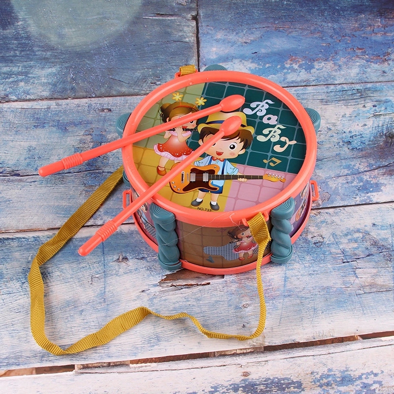 New children's drumming toys, sound-producing musical instrument toys, early education and intelligence hand-beaten small drum toys wholesale stalls are selling well Application Scenario