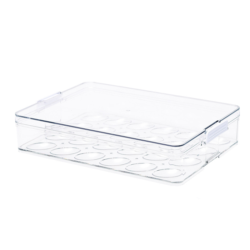 Drawer-type refrigerator storage box, plastic transparent sealed fruit and vegetable sorting and preservation box, thickened PET egg storage box Item Picture