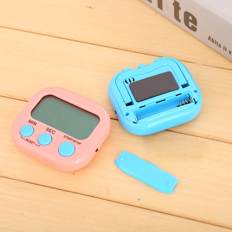 Kitchen electronic timer manufacturer wholesale cross-border high-quality student countdown alarm clock English version digital timer Specification drawing