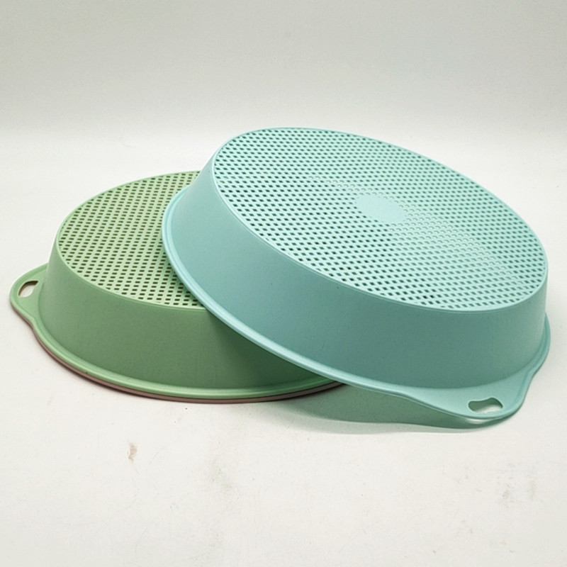 Sunshine Department Store's draining fruit plate, creative fruit plate, snack plate, nut plate, household plastic fruit plate, multi-functional vegetable washing plate details Picture