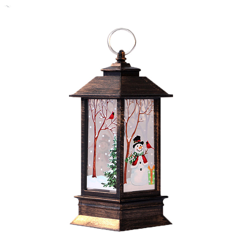 Christmas small wind lamps, simulated flame lamps, hand-held lamps, small oil lamps, decorative handicrafts and ornaments Item Picture