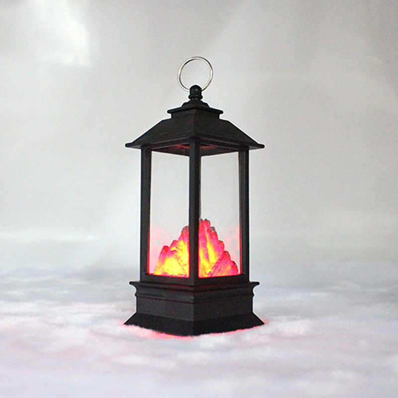 Christmas small wind lamps, simulated flame lamps, hand-held lamps, small oil lamps, decorative handicrafts and ornaments Application Scenario