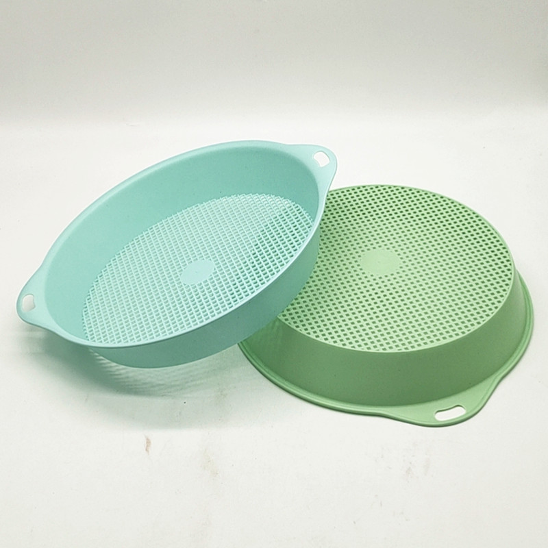 Sunshine Department Store's draining fruit plate, creative fruit plate, snack plate, nut plate, household plastic fruit plate, multi-functional vegetable washing plate Specification image