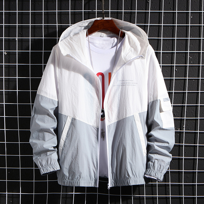 Skin Jacket Men 2021 New Summer Korean-style casual wear jacket Spring and Summer thin jacket breathable skin clothing details Picture