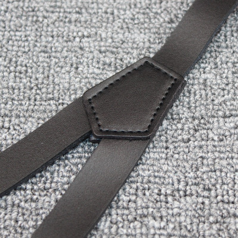 The manufacturer supplies adult clockwise men's and women's genuine leather two-layer halter belts for processing and customizing halter belts and overalls Specification image