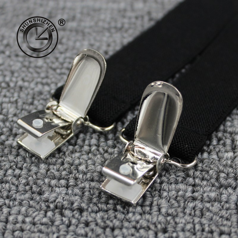 Clockwise four-clip H-shaped adult shoulder strap, elastic iron clip, sturdy and durable black shoulder strap Application Scenario