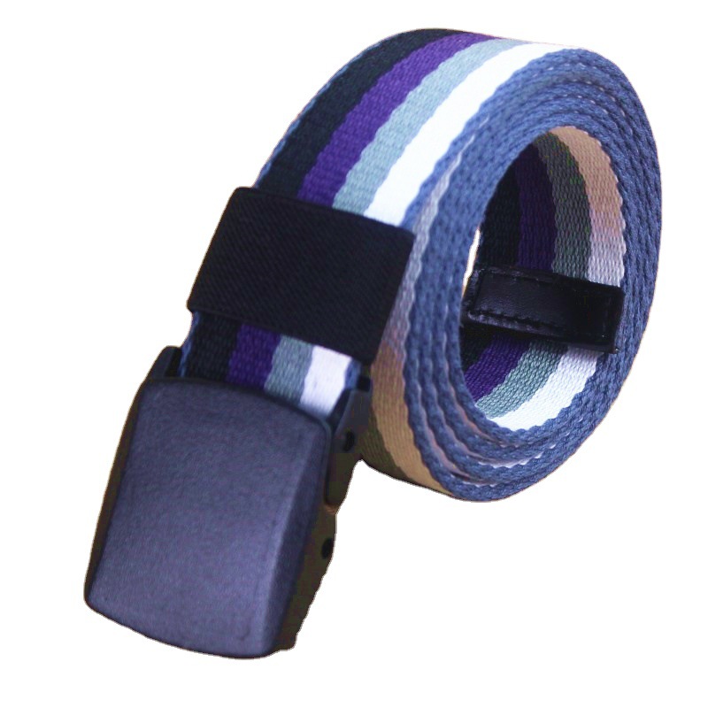 2020 new fashionable men's retro belt with wavy pattern elastic belt and square buckle men's belt Item Picture