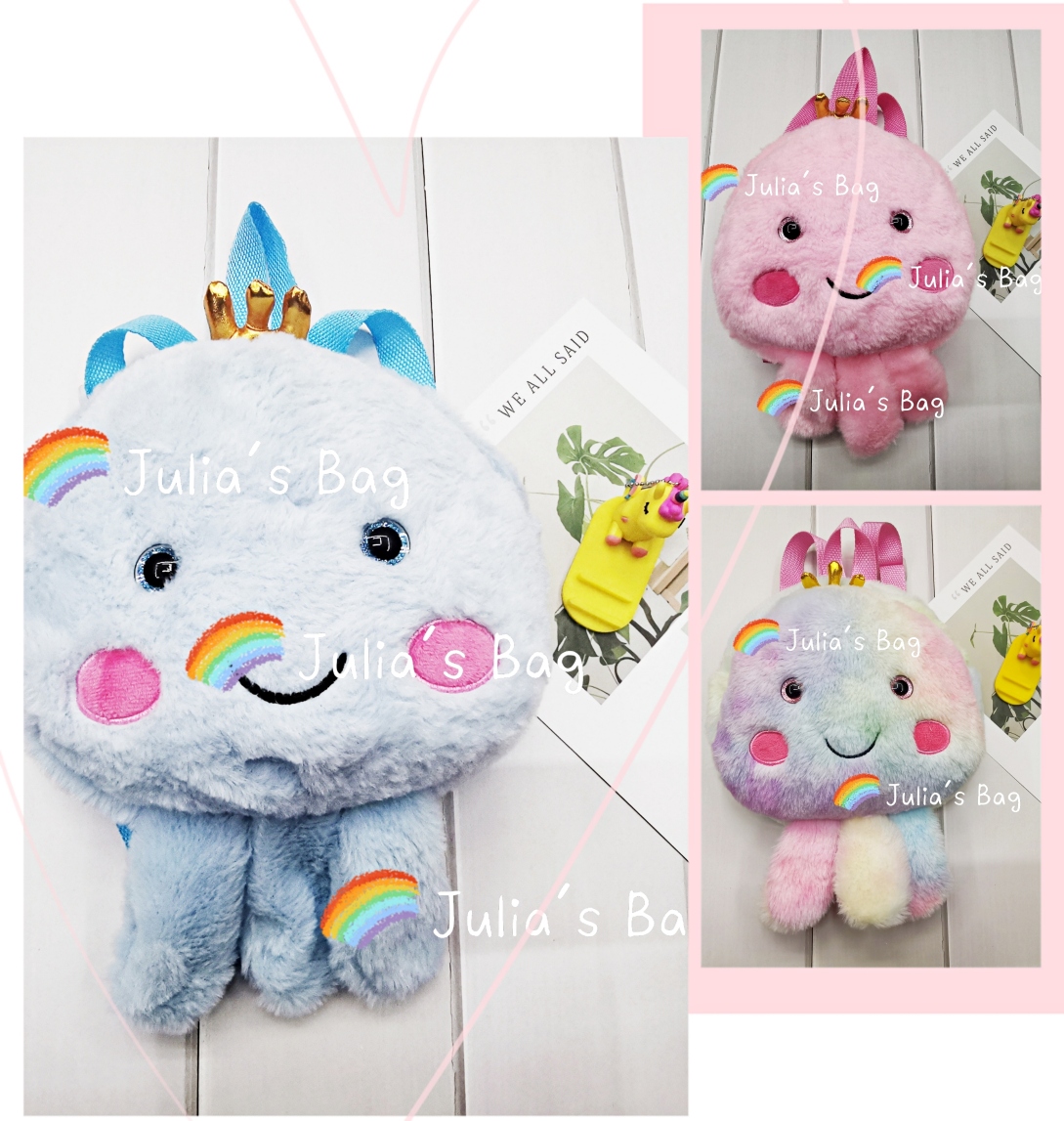 octopus backpack毛绒玩具包章鱼挎包八爪鱼双肩背包书包卡通包