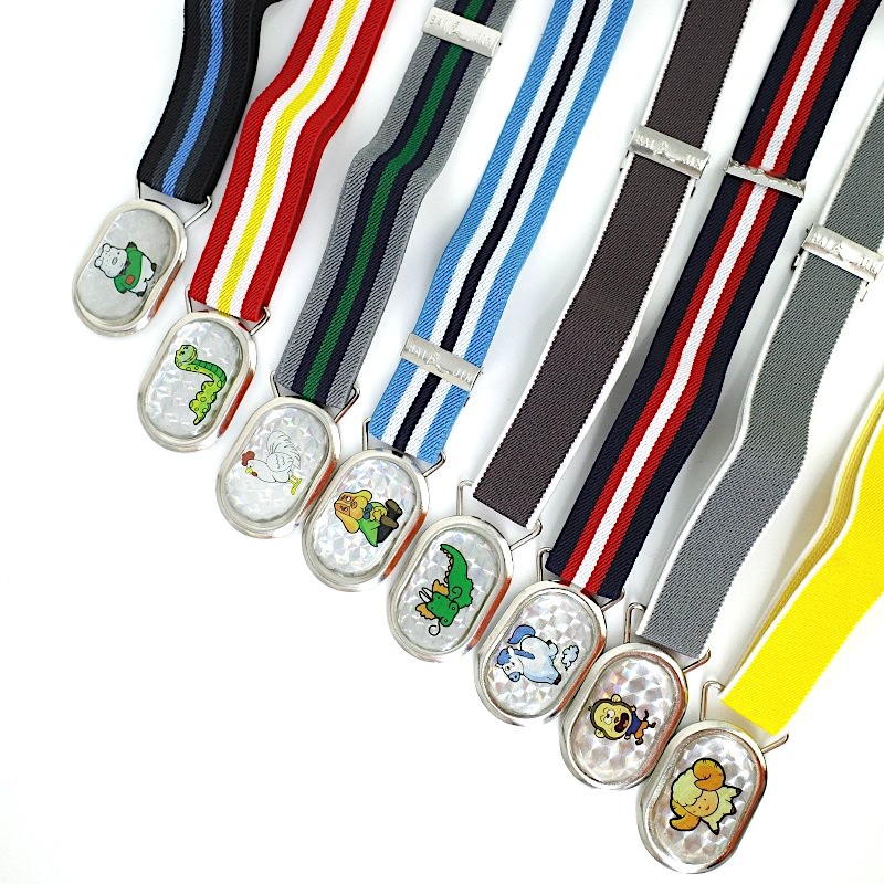 Children's cartoon button-down belt, multi-color single-loop metal adjustable elastic belt, casual and fashionable elastic belt Application Scenario
