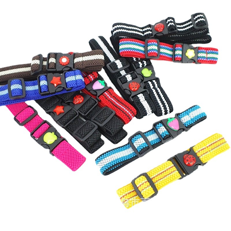 Baijin niños elástico elástico color caramelo cinturón cinturón insertado moda casual fabricante al por mayor cinturón de pantalón tejido